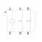 Circuit diagram: Rectangle with lines, connection labels A1, A2, 57, 58, 65, 66. Connections and symbols indicate circuit paths.
