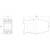 Technical drawing of an electrical relay with dimensions: Width 44 mm, Height 78.2 mm, Length 133.6 mm. Side and front view.
