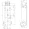 Technical drawing of a cylindrical component with precise dimensional specifications in millimetres. Two views: front and side elevation.