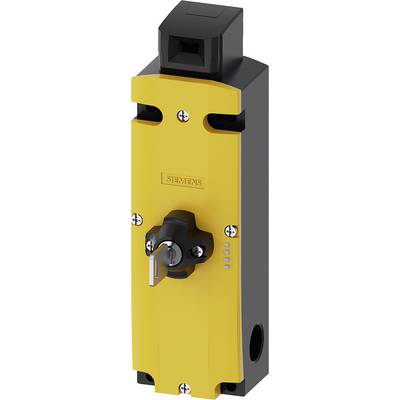 Yellow safety switch with black lever and manufacturer's logo, suitable for industrial applications for safety shutdown.