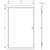 Technical drawing of a rectangular cabinet with a door, overall dimensions 1533 x 1124 mm, depth 30 mm.