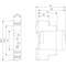 'Technical drawing of an electrical device with complete dimensions: Width 17.5 mm, Height 90.5 mm, detailed side view.'