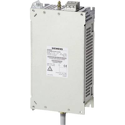 A rectangular electrical device with a label displaying technical information and the Siemens logo.