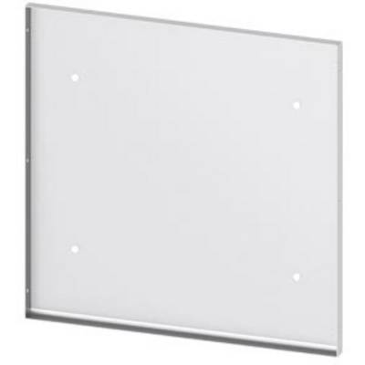 A blank white board with four small holes in the corners.