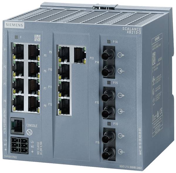 Siemens 6GK52133BB002AB2 6GK5213-3BB00-2AB2 Industrial Ethernet switch 10 / 100 MBit/s