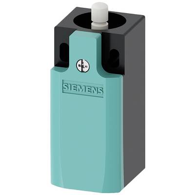 A rectangular, turquoise device with a 'Siemens' logo, black casing, and white button; presumably an electrical component.