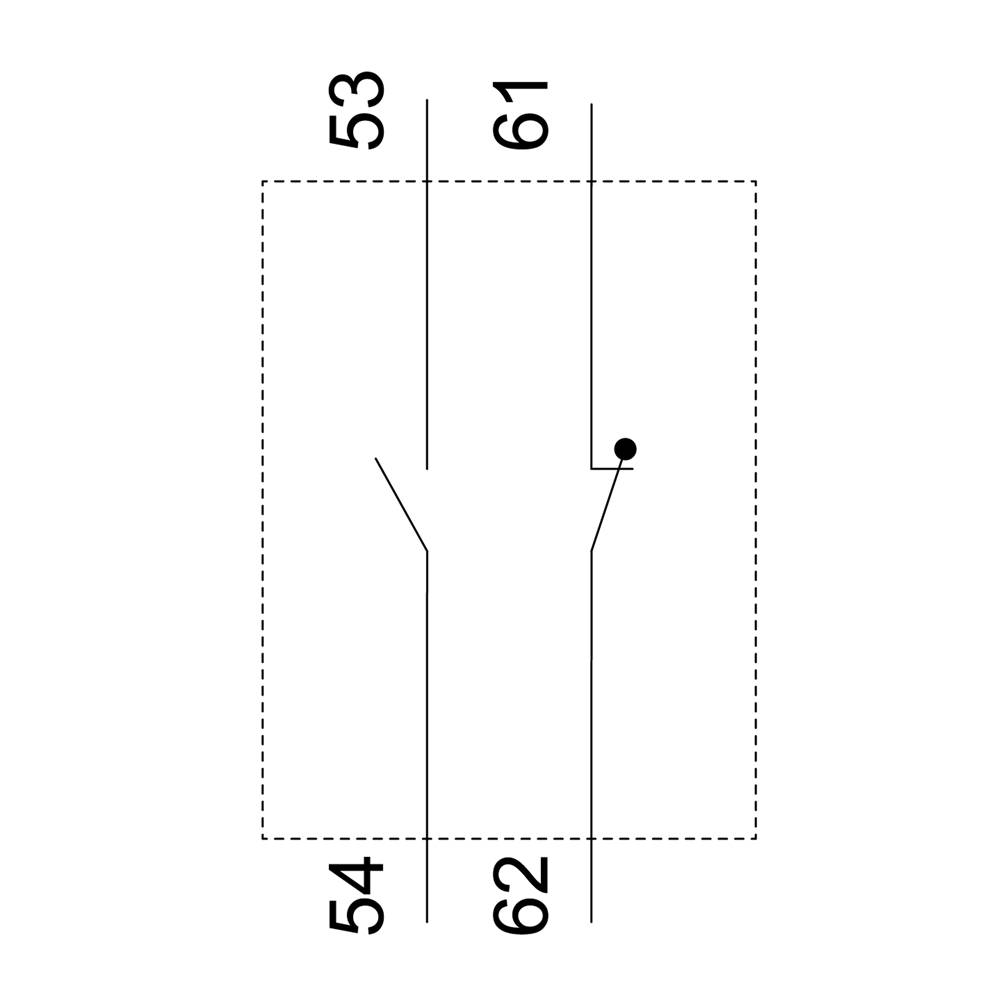 Schematic tree with labels: '53', '54', '61', '62'. Lines and point on right side, no further details discernible.
