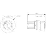 SELECTOR SWITCH, O-I, GREEN