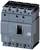 A Siemens circuit breaker from the 3VA1 series, suitable for industrial use. Housing in dark grey with technical details.
