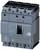 Siemens circuit breaker, model 3VA1, grey, with multiple terminals and voltage specifications on the front.