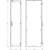 Technical Drawing of a Rectangular Cupboard with Dimensions: 1800 mm Height, 418 mm Width, 653 mm Depth. Front and Side View.