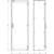 Technical Drawing of a Rectangular Wardrobe with Dimensions: Height 1980 mm, Width 618 mm, Depth 463 mm. Shows Front and Side View.