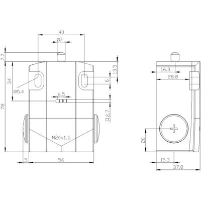 Technical drawing of a cylindrical component with dimensions in millimetres, including diameter, width, and height.