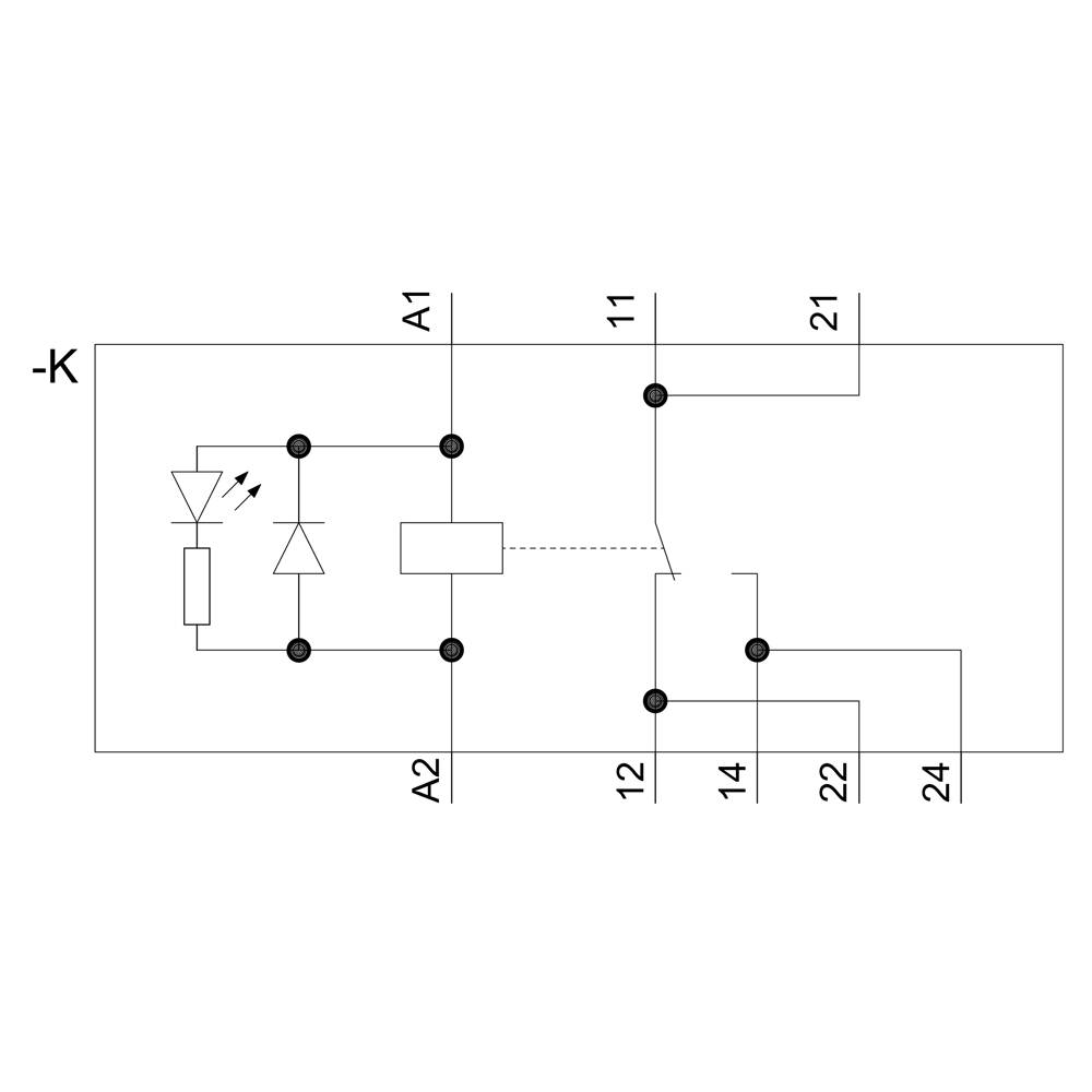Siemens LZSRT3B4L24 Plugin relay 1 changeover 5 pc(s)