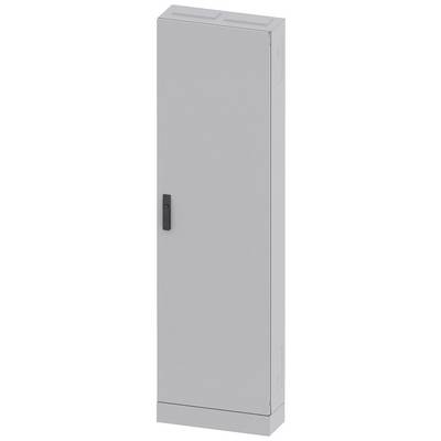 Grey, tall metal cabinet with a black handle, typically used for storing tools or equipment in workshops.