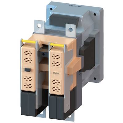 A contactor in a technical drawing, with two main connection points visible at the front, suitable for electrical control applications.
