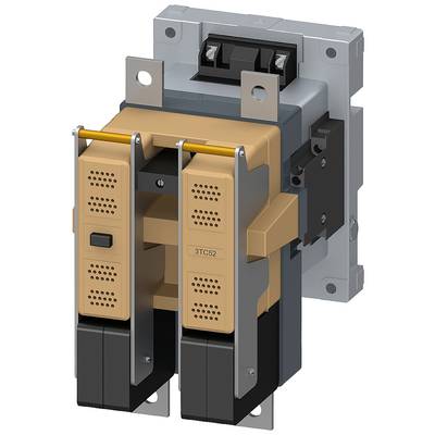 Industrial contactor with grey housing and copper elements, suitable for control panels.