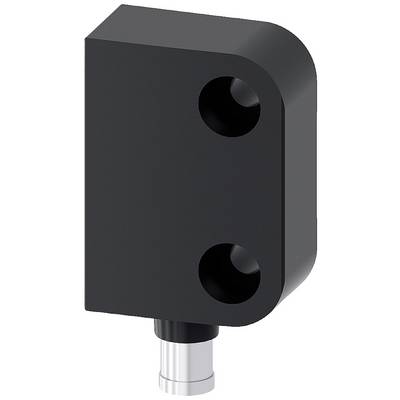 A black, rectangular magnetic sensor with two screw holes and a silver connector. Suitable for position detection.