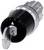 A metal lock cylinder with a key inserted, which appears to be just pulled out. The cylinder has a black and silver surface.