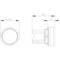 Technical drawing of a cylindrical element with front and side view. Front diameter 29.5 mm, total length 35.3 mm.