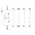'Relay contacts: A1 (+), A2 (-) as control terminals and twelve connection contacts, numbered 13-14, 23-24, 33-34, 43-44.'
