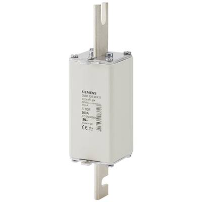 Siemens Industrial Safety, Model 3NB1 126-4KK11, Current Rating 200A, 550V. Housing Colour: White, Label with Specifications.
