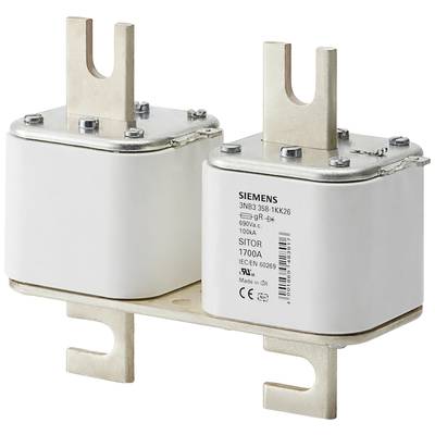 'Siemens SITOR High-Performance Fuse Unit, 690V, 1000A, 1700A, IEC Standard 60269, Model Number 3NB3 358-1KK26.'