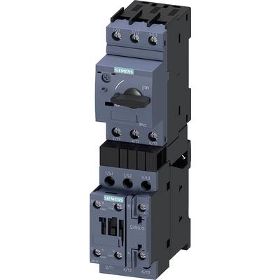 'Siemens contactor and overload protection device, grey-blue. Used in electrical switchboards for motor control and protection.'