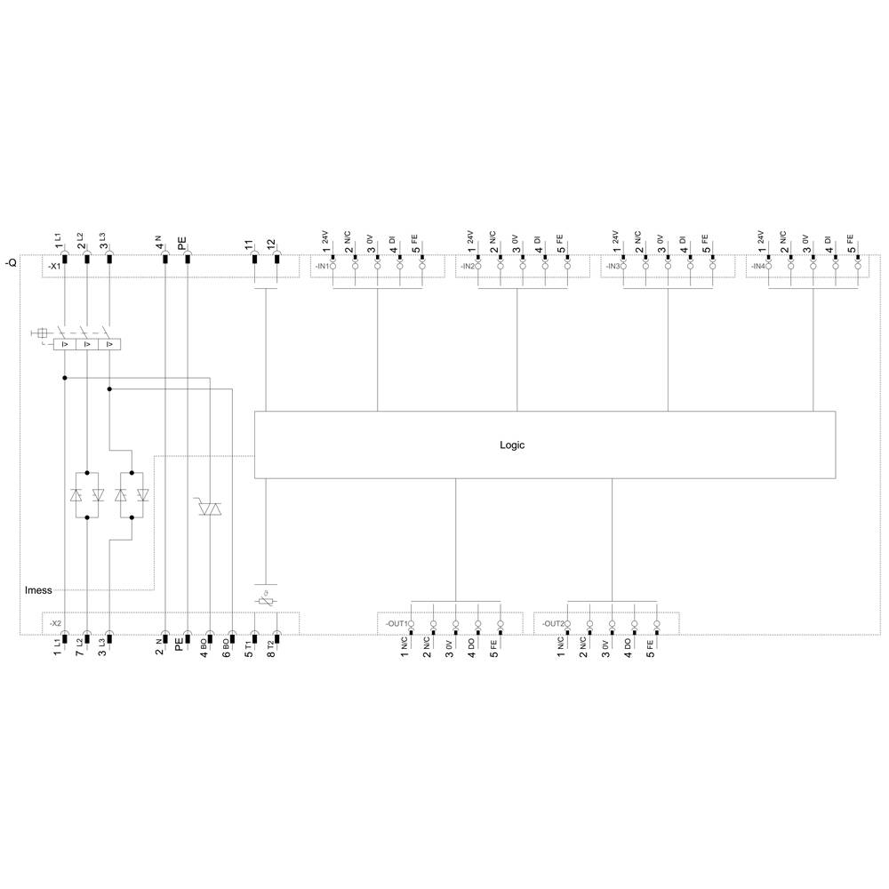'Circuit diagram shows logical circuit with inputs and outputs, connected via logical operators. Arrows indicate signal flow.'
