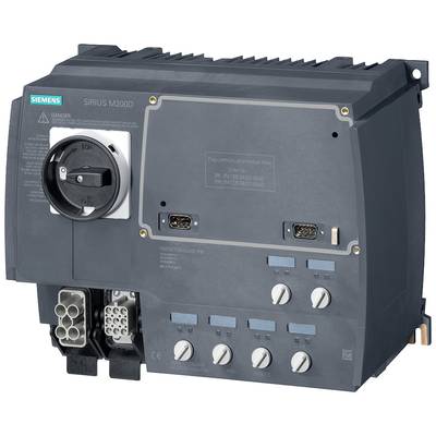 Siemens electronic control unit, Sirius M200D model, with multiple connections and switches, predominantly in a dark colour.
