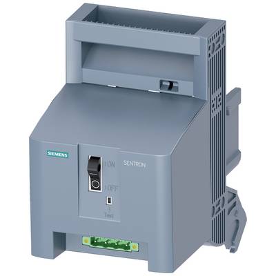An electronic device with a toggle switch marked 'ON' and 'OFF', manufactured by Siemens, as part of the SENTRON series.