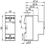 Miniature circuit breaker 240 V 10 kA, 3-pole, D, 60 A, D = 70 mm, in accordance with UL 489