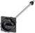 Black rotary switch with a long handle and white dot for the off-on setting, used for controlling electrical devices.