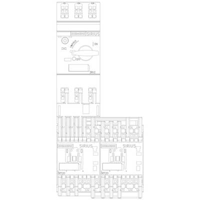 A technical drawing of an electrical switch with multiple modules. The upper section depicts a main switch with 'On' and 'Off' positions.