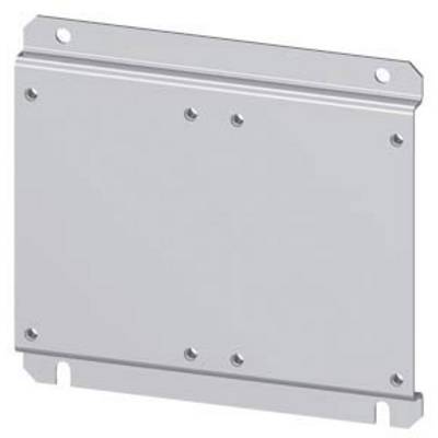 Metal plate with mounting holes, rectangular shape, neutral colour, likely for mounting purposes, no visible markings.