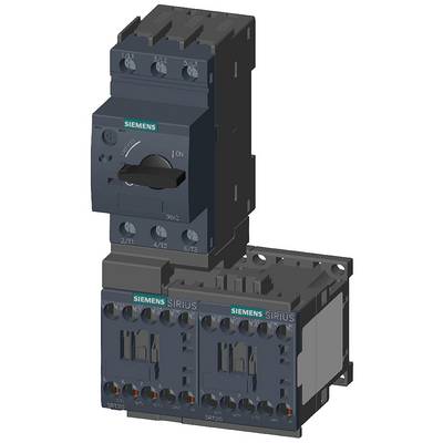 A Siemens electrical switching device with switches and connections, likely a protective switch or contactor for controlling electrical circuits.