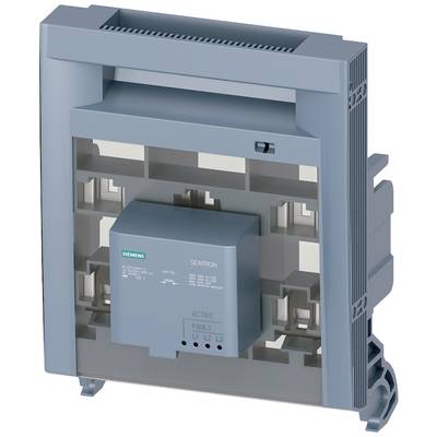 A grey Siemens electromagnetic switch, Sentron model. Shows the front side with labels 'ACTIVE' and 'FAULT'.