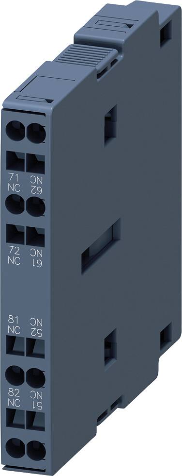 A blue, rectangular electronic module with terminal blocks on one side. It features side ventilation slots.