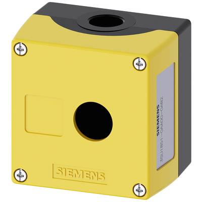 Yellow square housing with a large central hole, labelled 'Siemens'.