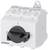 Siemens rotary switch in white and black, with indicators for 'I' (on) and 'O' (off), for controlling electrical devices.
