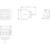 Technical drawing of an electrical component with dimensions in millimetres. Front, side, and top views show detailed measurements.