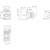 Technical drawing of a switch, with multiple views and dimensions in millimetres. Shows details of construction and installation.