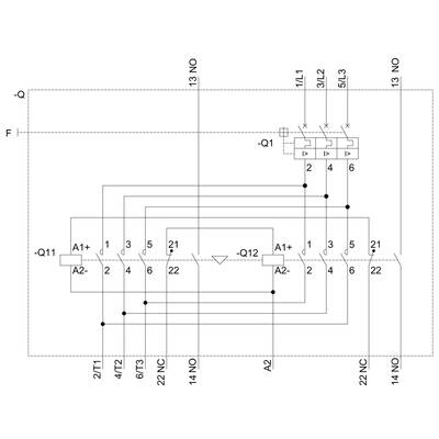 Pneumatics Schematic: Pneumatic plan with valve, pipelines and connections. Labels: A1, A2, Q, F, Q1. Main function: Pressure regulation.