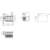Technical drawing shows detailed dimensions and views of an electrical switch with four toggle switches.