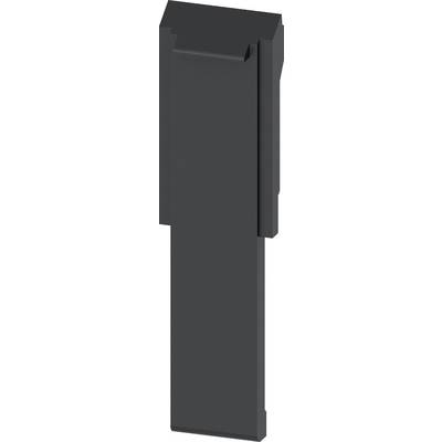 A black, rectangular component with a flat, protruding element on the upper side, potentially a technical module or housing part.