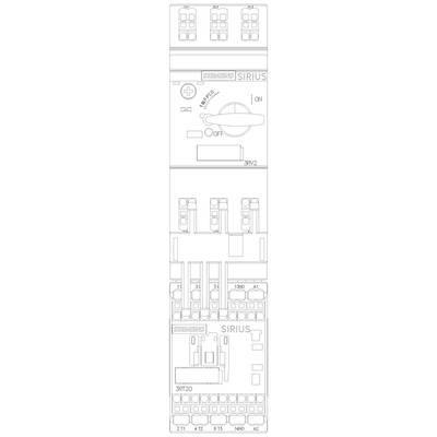 'Circuit diagram of an electrical switch with symbols and labels. Includes connections and switching positions.'