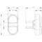 Technical drawing of a component with two views and dimensional specifications, showing width 29.9 mm and depth 44.2 mm.
