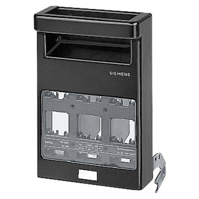 Black Siemens device with three visible compartments, possibly for fuses or electrical components.