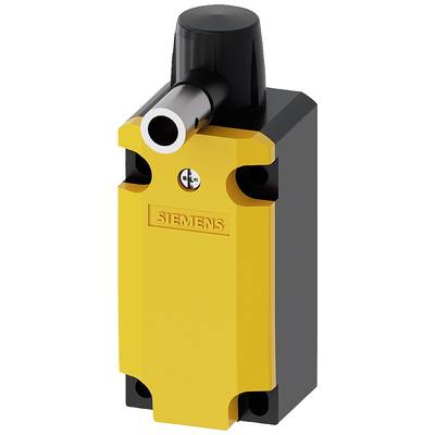 A yellow Siemens door switch with a cylindrical hinge arm.