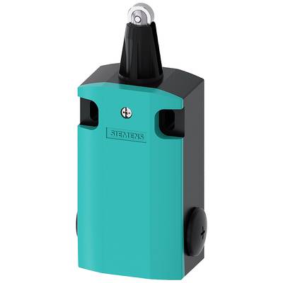 A navy blue and black Siemens switch with an elongated shape and loop mechanism at the top, designed for industrial applications.